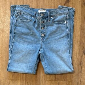 Madewell Classic 10” High-Rise Skinny Button-Fly Jeans